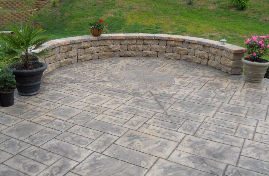Béton imprimé Moule Regal Ashlar Slate