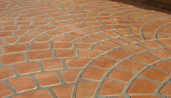 Béton décoratif matricé