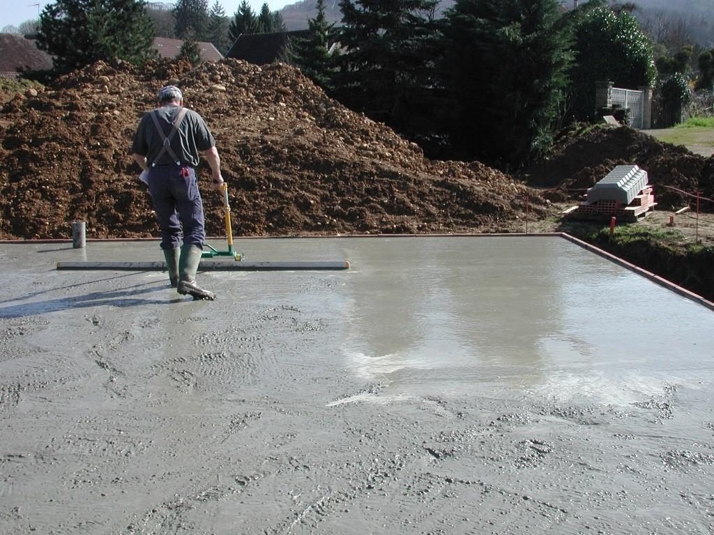 Surfaçage béton par taloche