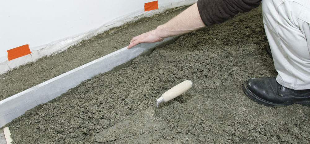 faire une chape flottante en maison