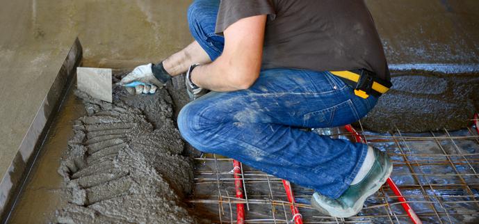 faire une chape de beton en maison