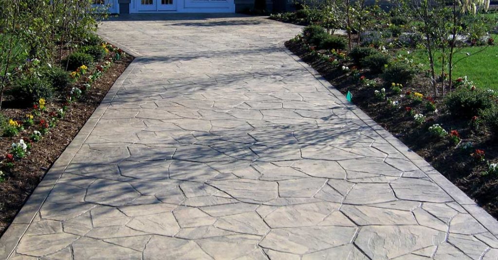 Béton imprimé pour exterieur