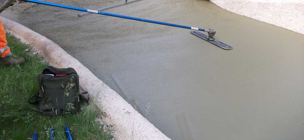 béton classique pour Descente de garage