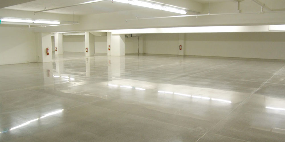 sols en béton lissé pour garage