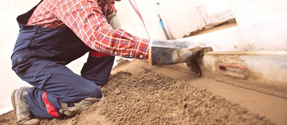 Chape maigre pour bâtiment