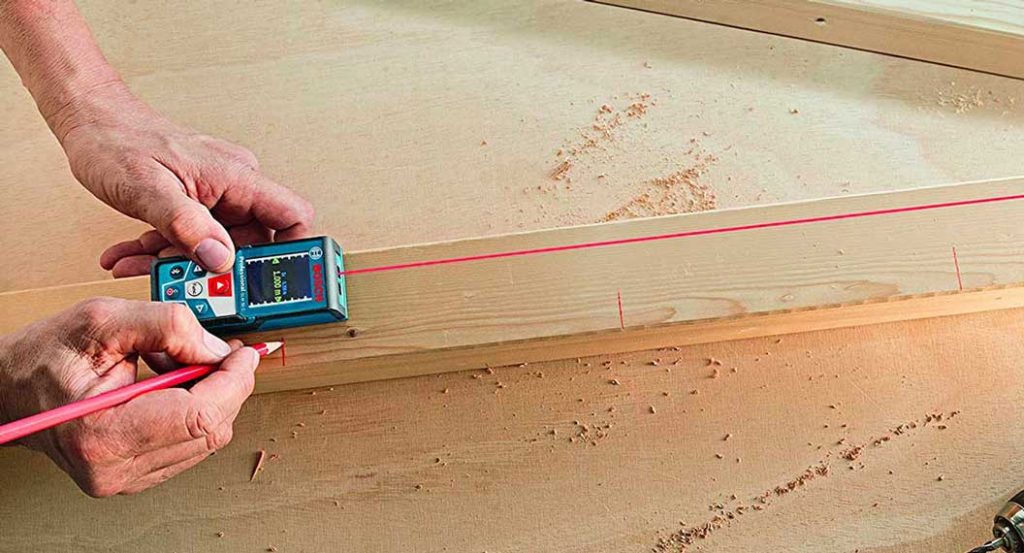 utilisation du télémètre laser