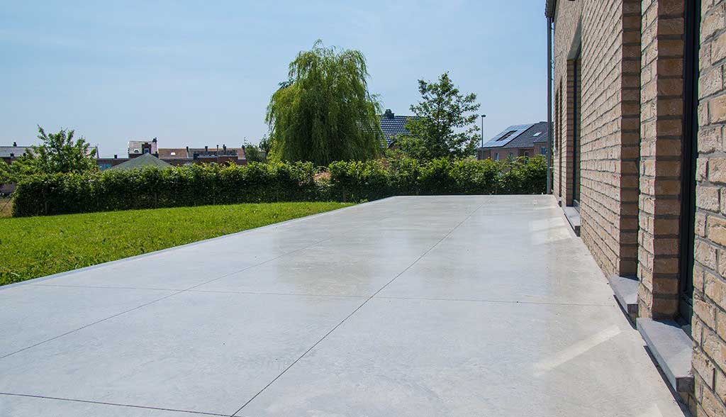 béton lissé pour terrasse