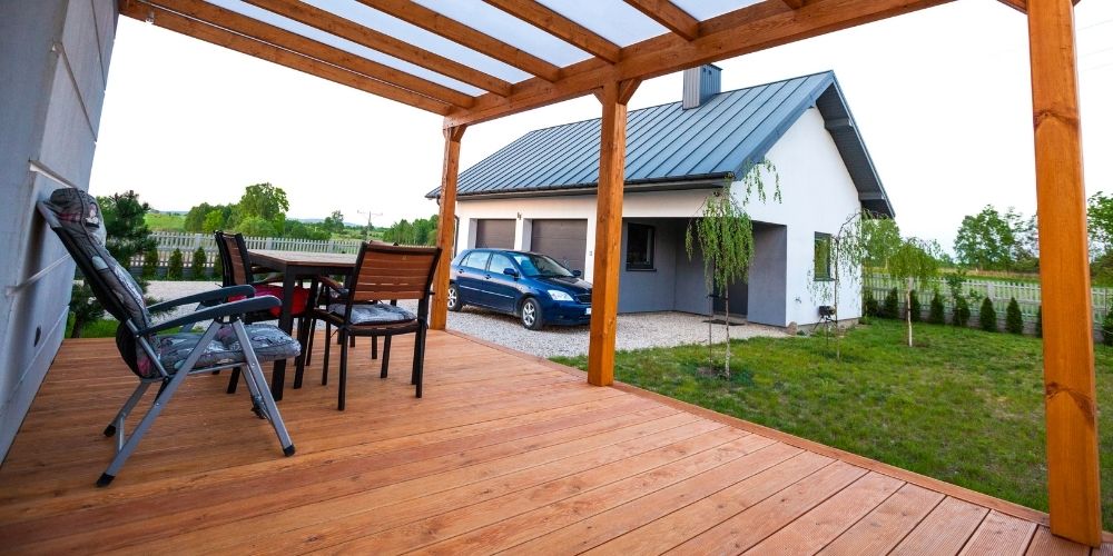 Terrasse bois sur plot