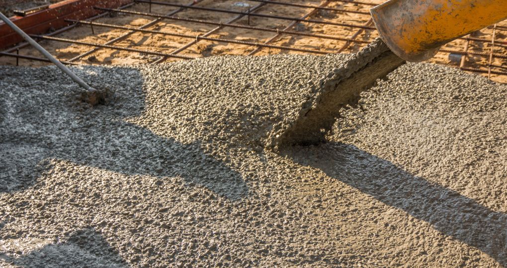 Coulage du Béton commandé à la station