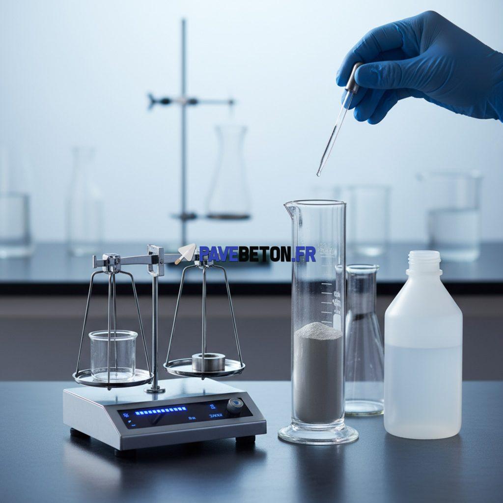 Comment calculer la masse volumique du ciment?