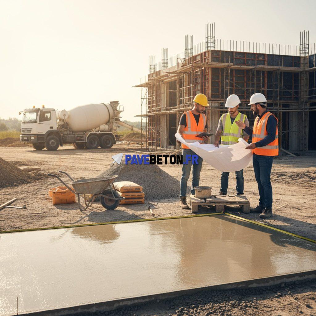 Comment calculer le dosage de béton pour un dallage?