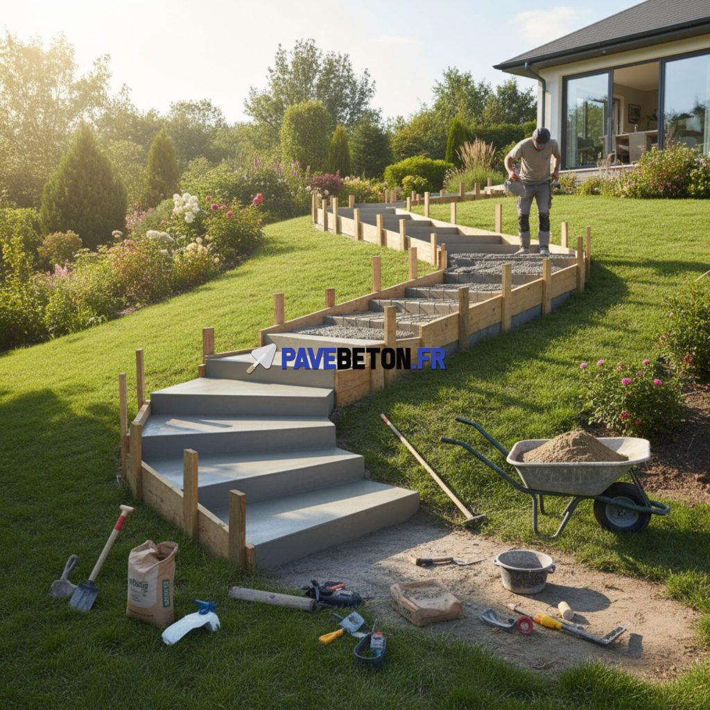 Comment construire un escalier en béton?
