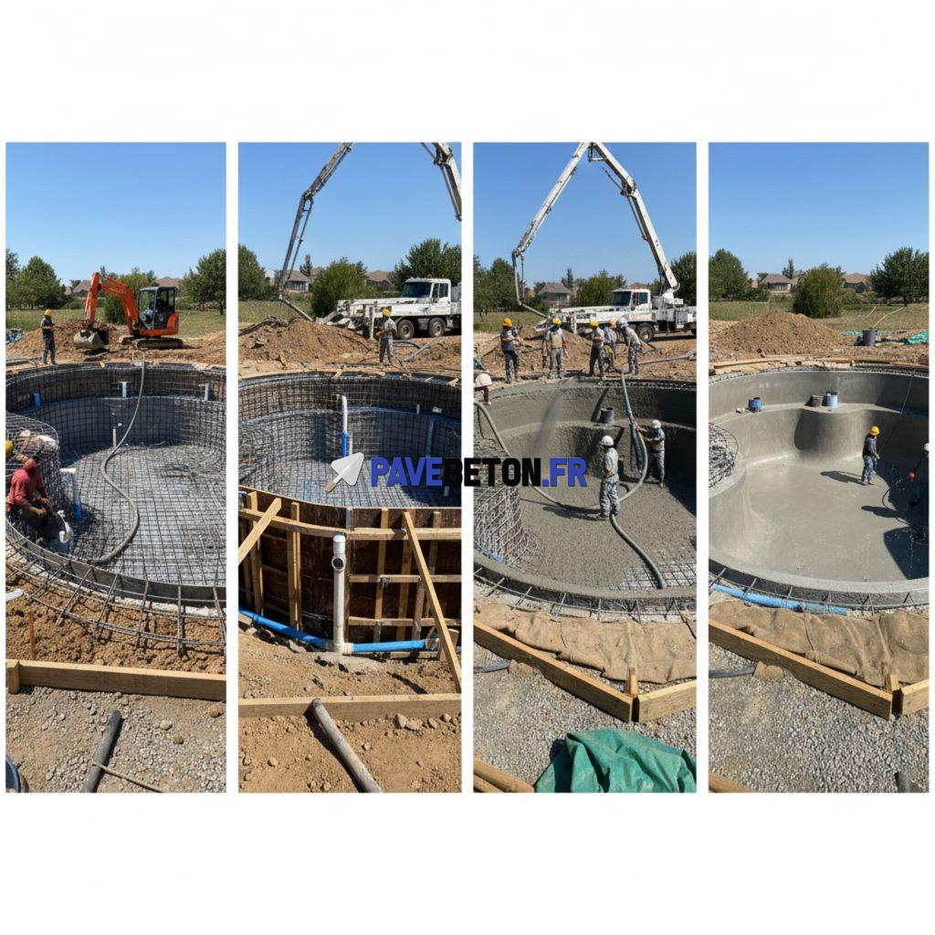 Comment couler une piscine en béton?