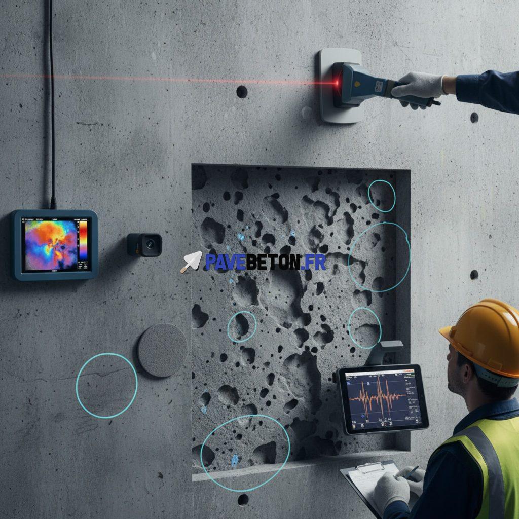 Comment détecter des poches d’air dans une structure en béton?