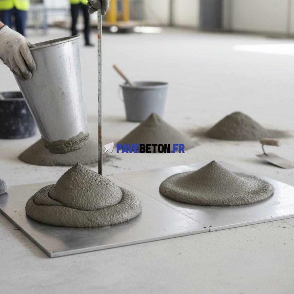 Comment interpréter un essai d’affaissement du béton?