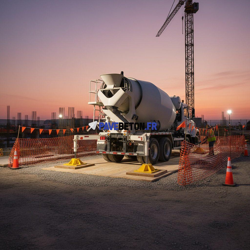 Comment prévenir les risques liés au stationnement d’un camion-toupie sur un chantier?
