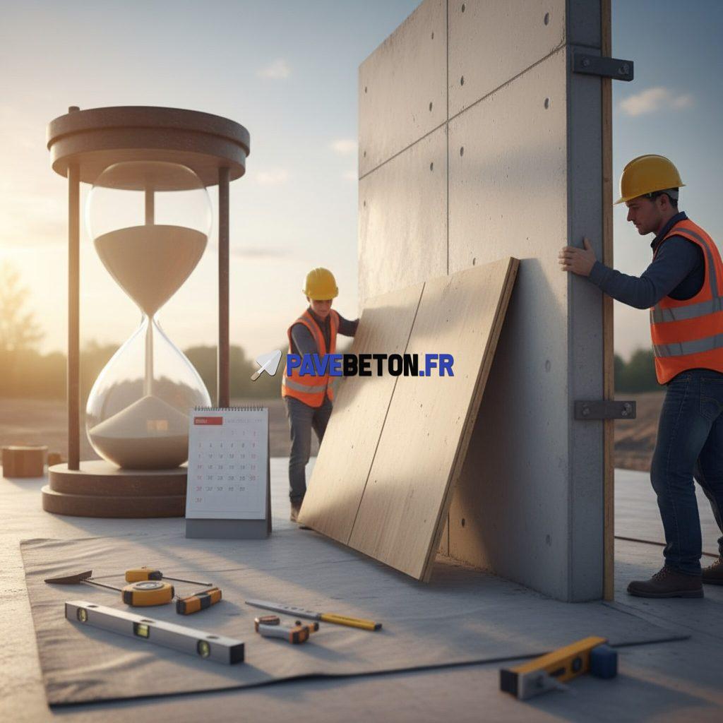 Quelle est la durée optimale de séchage avant décoffrage?