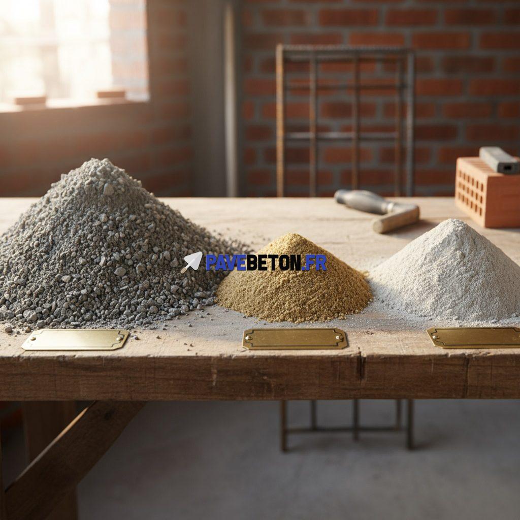 Quelles différences entre béton, mortier et ciment?