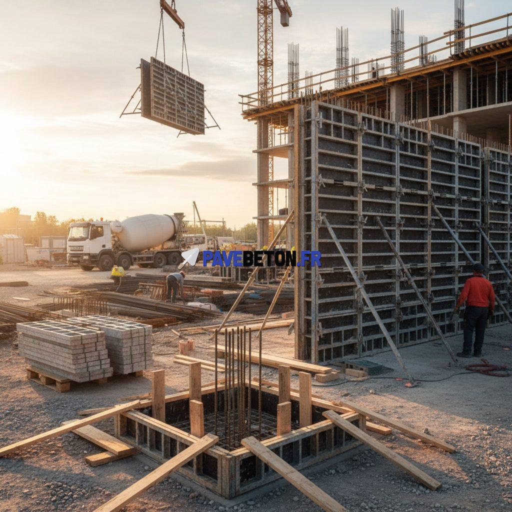 Quelles méthodes et matériaux utiliser pour les coffrages de chantier?