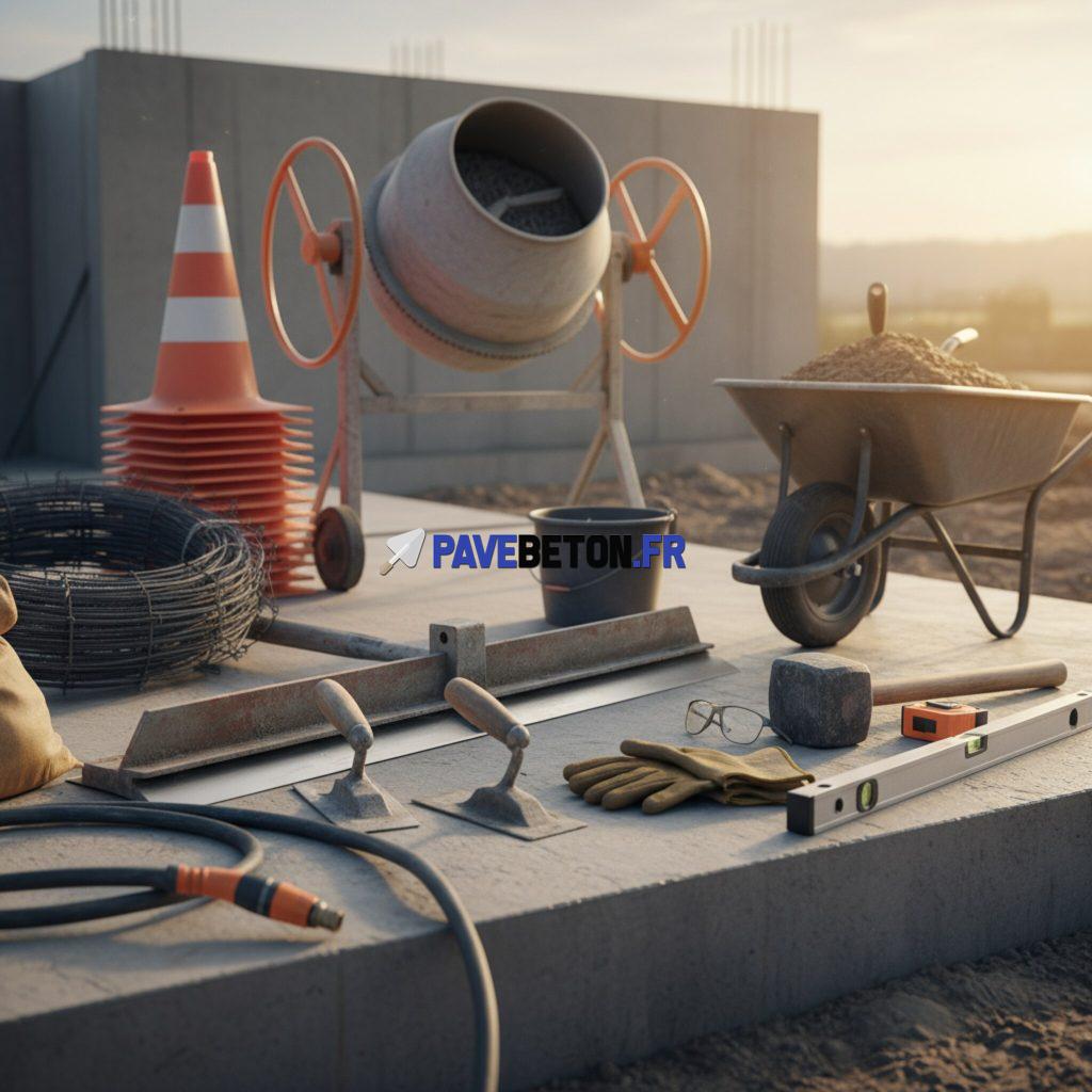Quels outils sont indispensables pour travailler le béton?