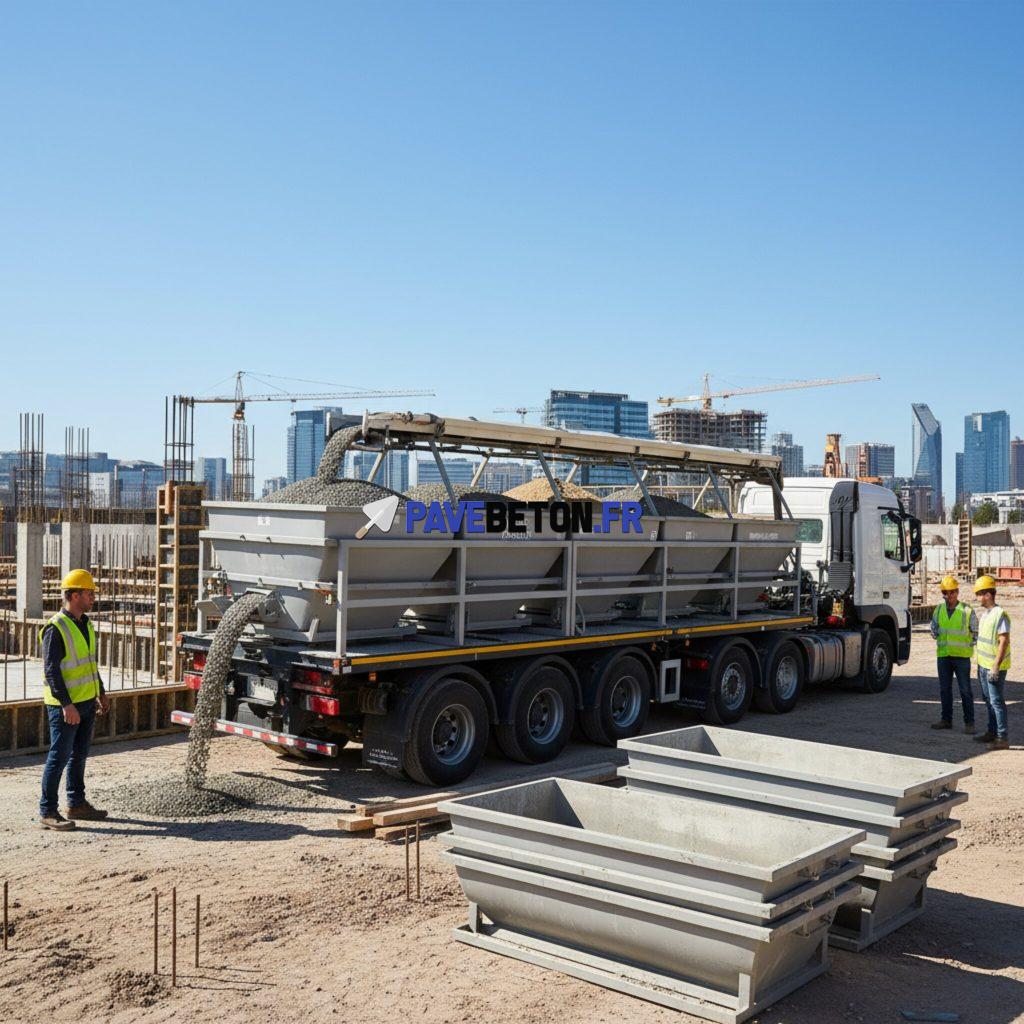 Quels sont les avantages de la livraison de béton en bacs?