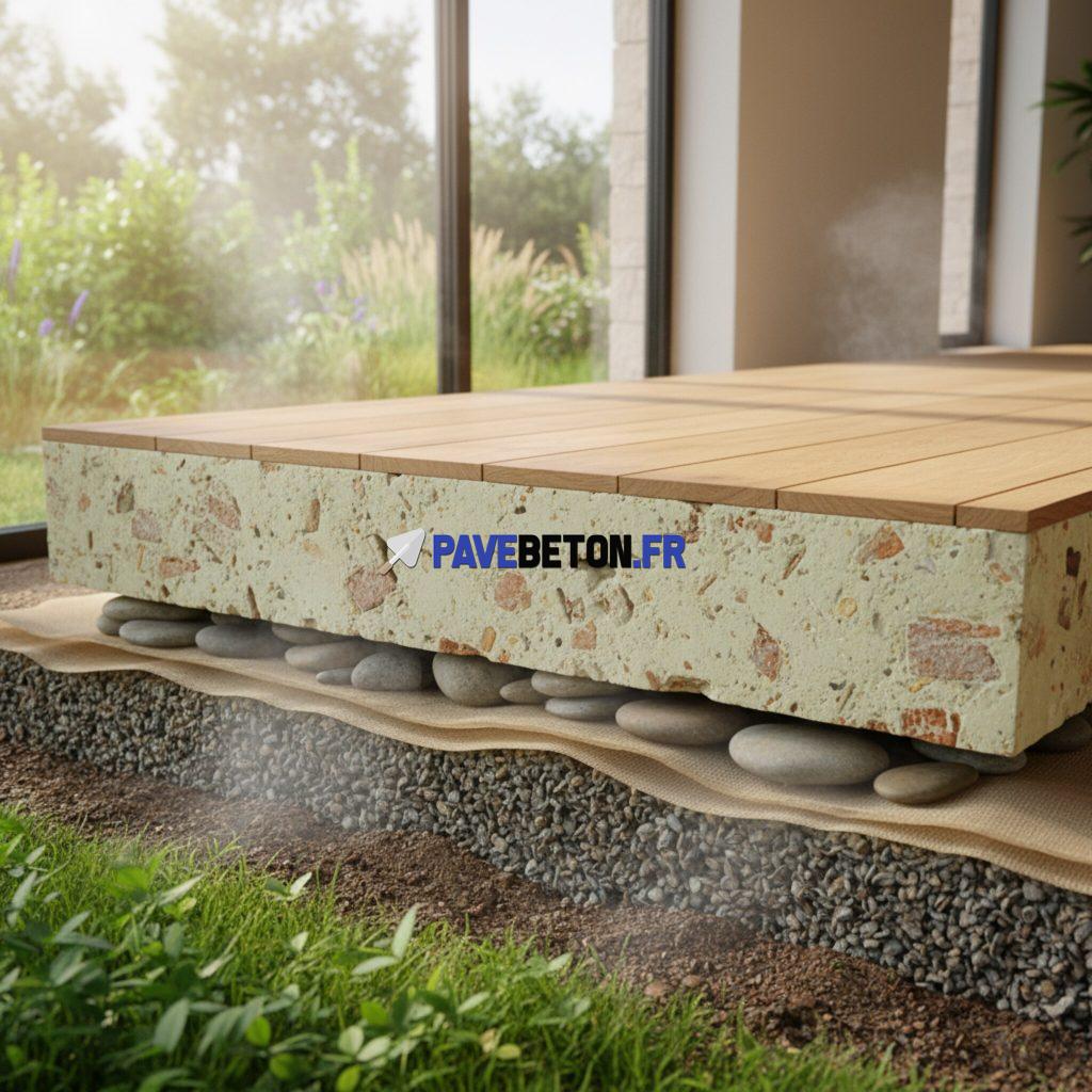 Quels sont les avantages d’une dalle en béton de chaux?