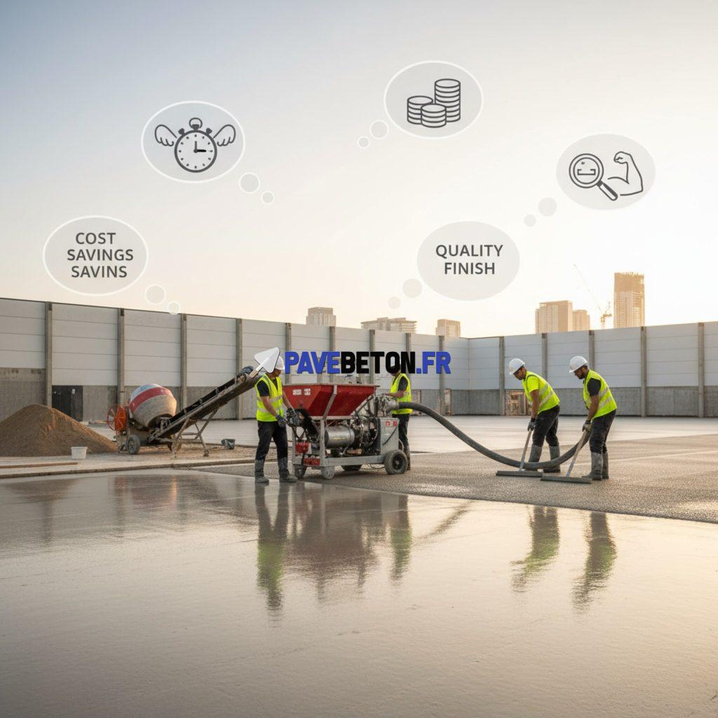 Quels sont les avantages d’utiliser une pompe à chape?