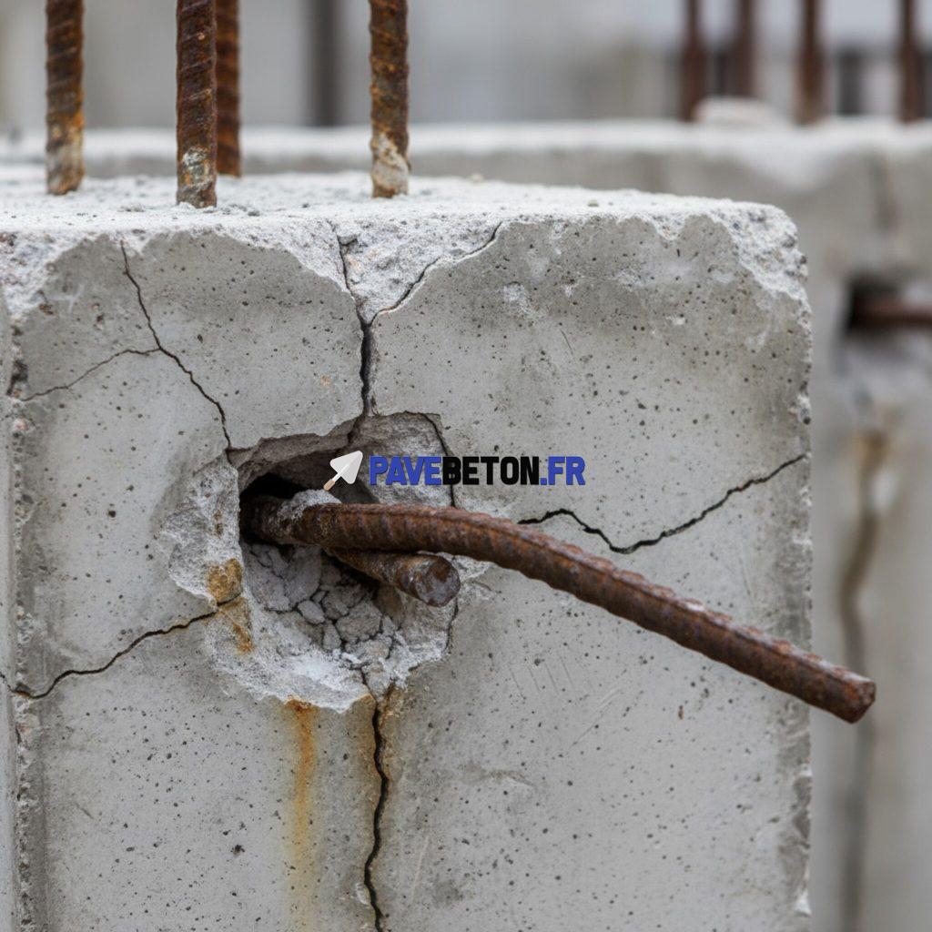 Quels sont les signes d’une mauvaise adhérence entre béton et armatures?