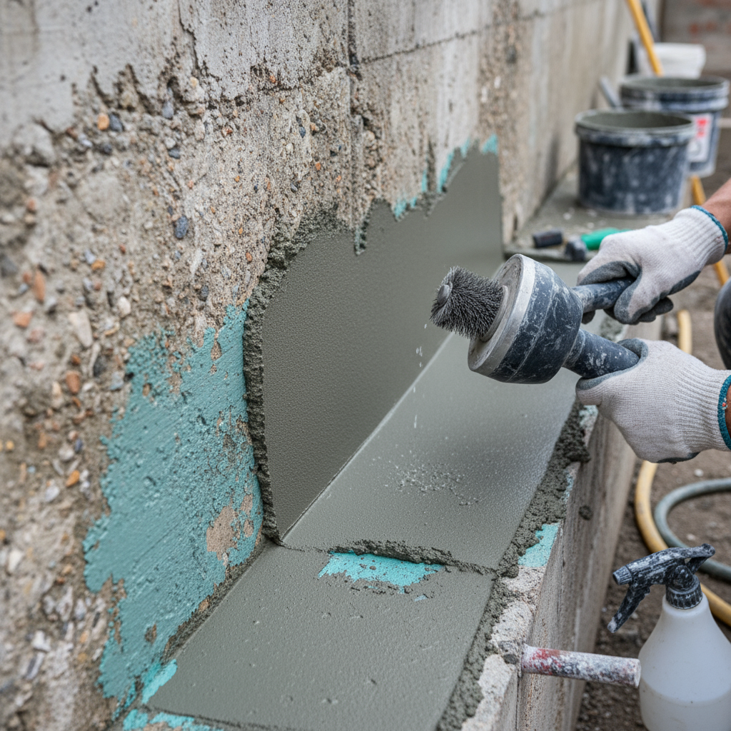 Comment assurer une bonne liaison entre le béton et le mortier de reprise?