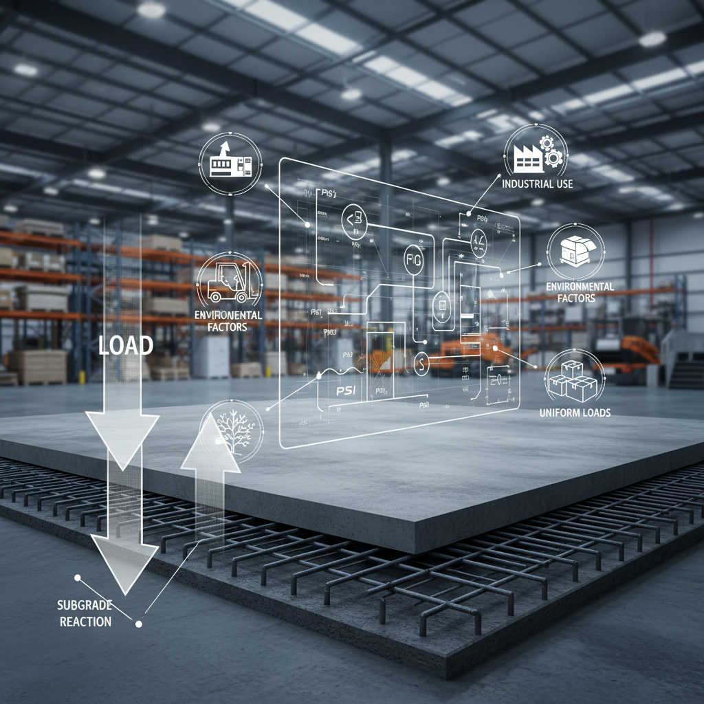 Comment calculer la résistance à la compression nécessaire pour une dalle industrielle?