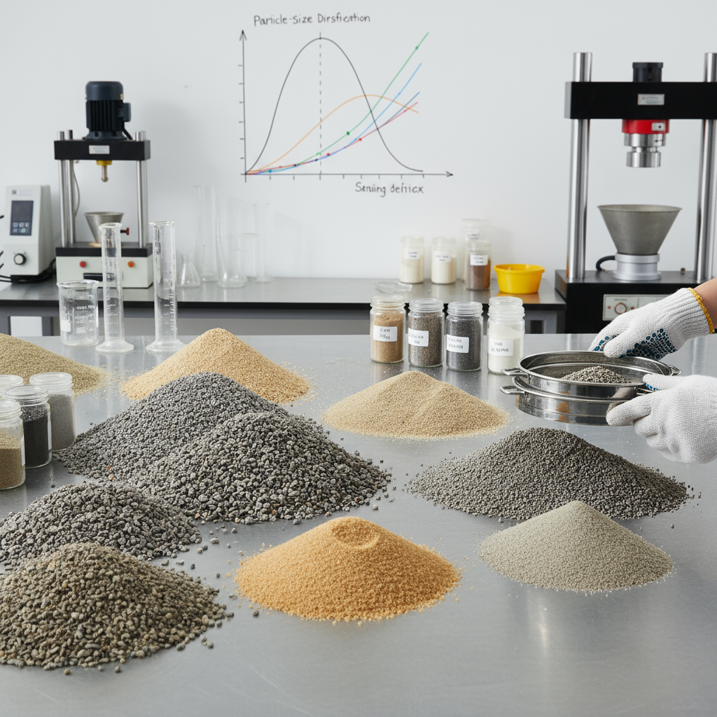 Comment choisir la granulométrie des matériaux pour un béton spécifique?