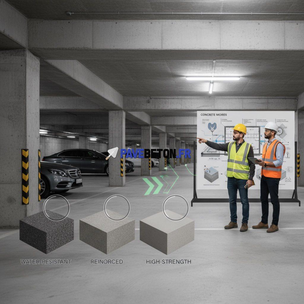 Comment choisir un béton adapté pour un garage souterrain?