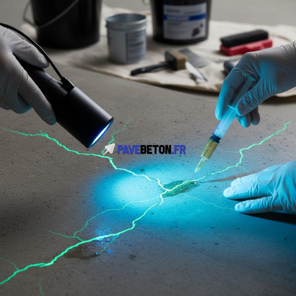 Comment détecter et réparer des microfissures sur une dalle en béton?