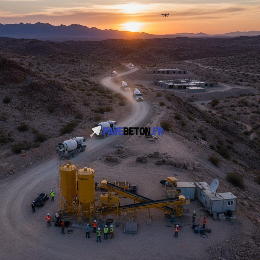 Comment gérer la livraison de béton en cas de chantier isolé?