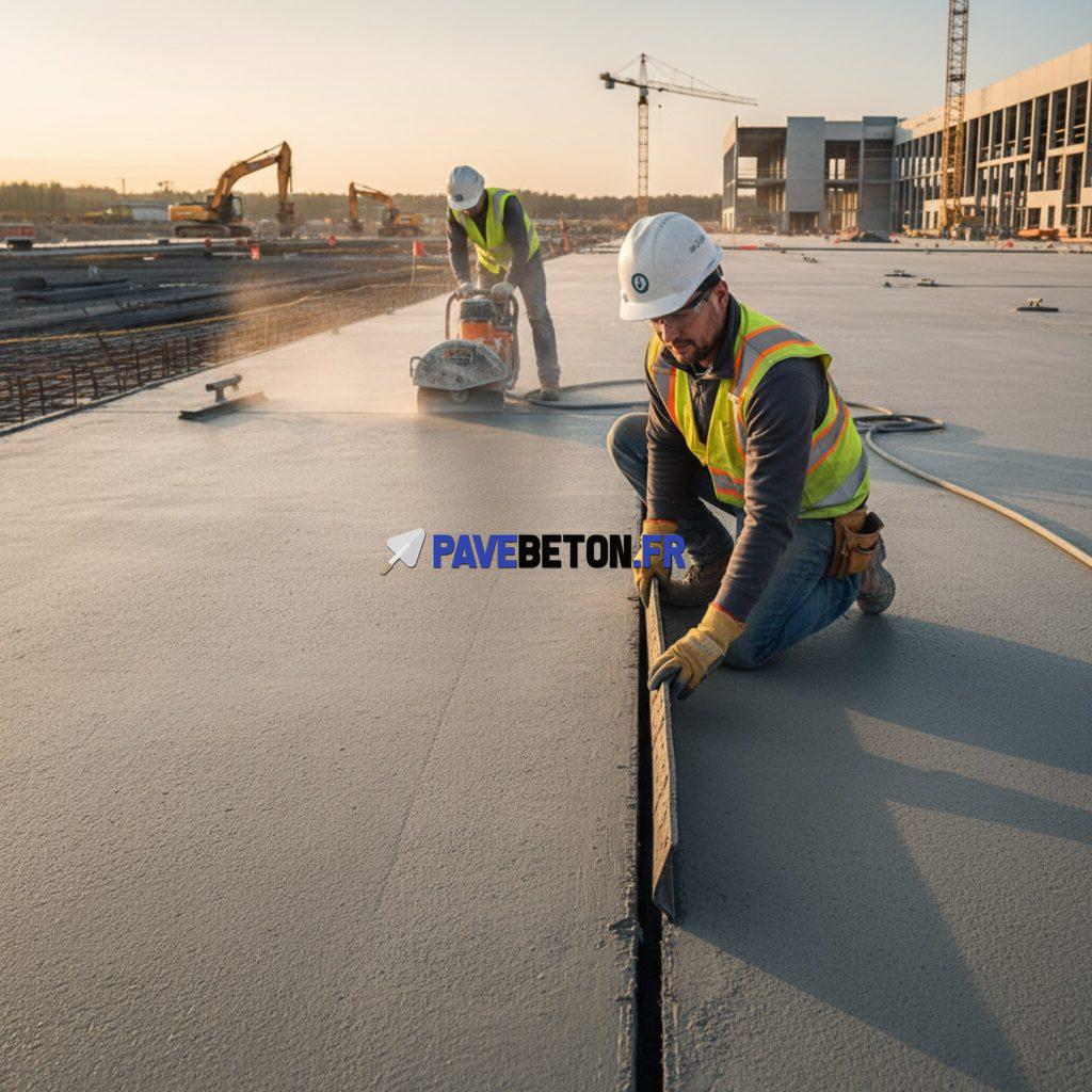 Comment poser un joint de dilatation dans une dalle de grande taille?