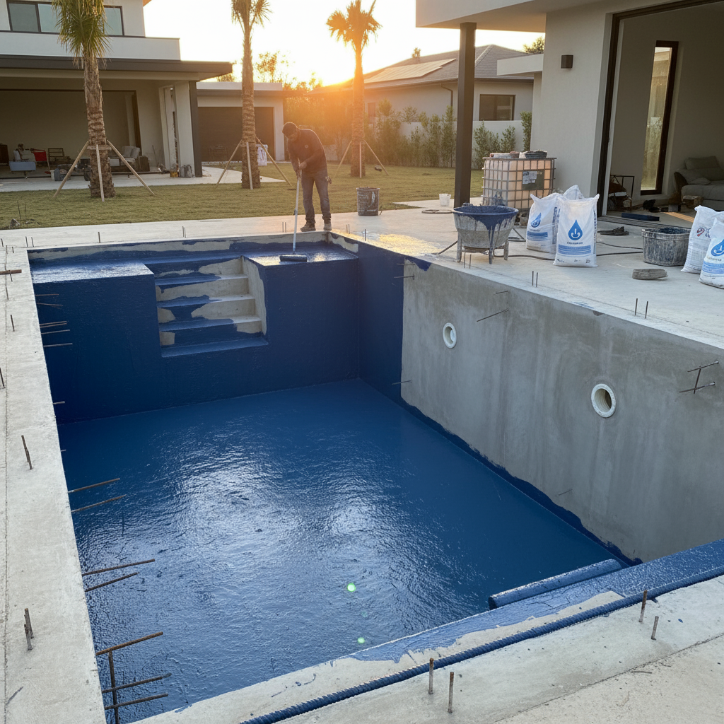 Comment préparer un béton imperméable pour une piscine?