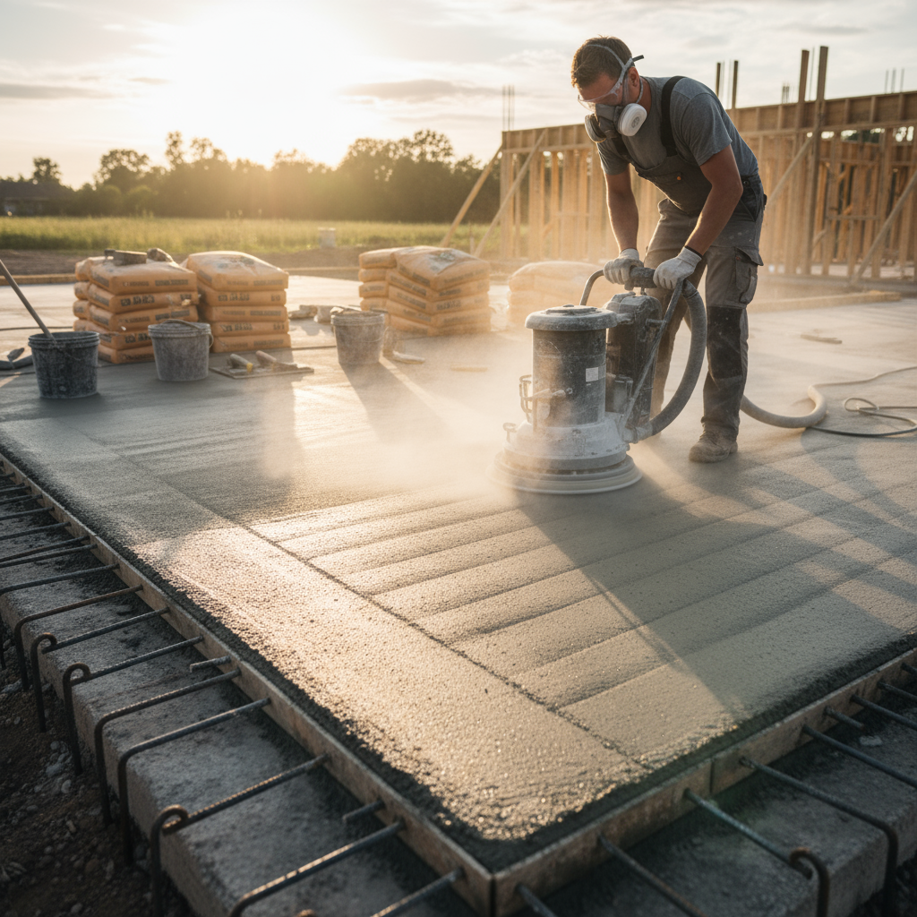 Comment réaliser un ponçage efficace d’une dalle en béton fraîche?