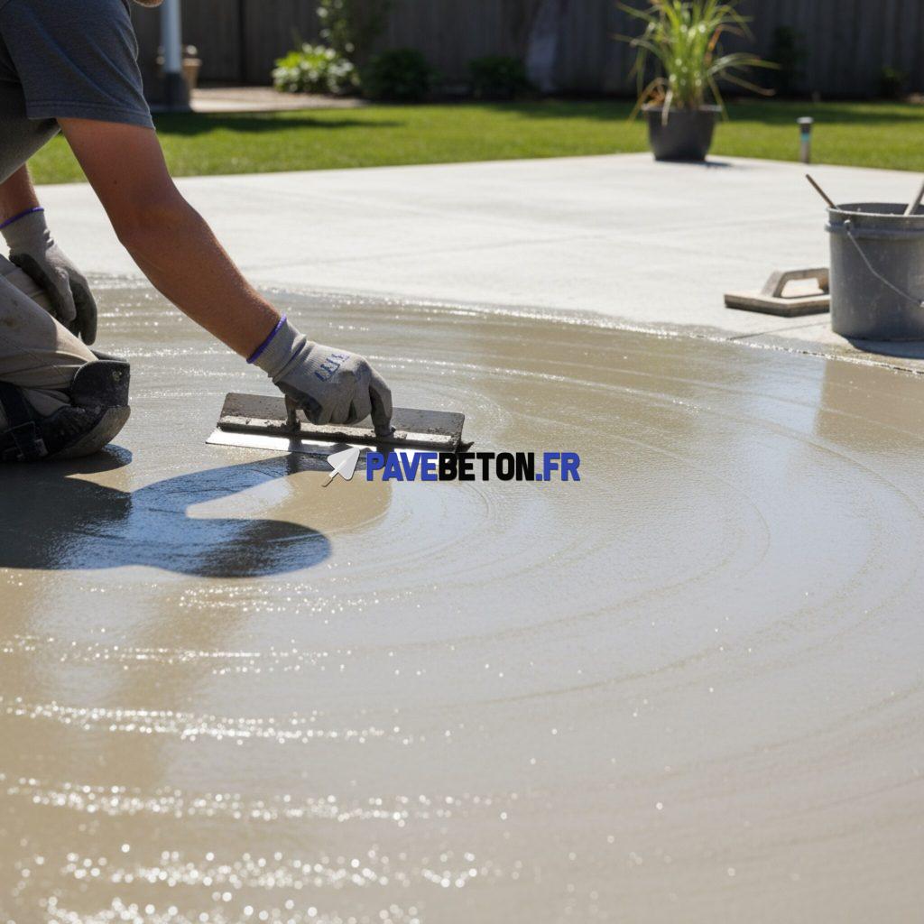 Comment réaliser un talochage parfait pour une dalle extérieure?