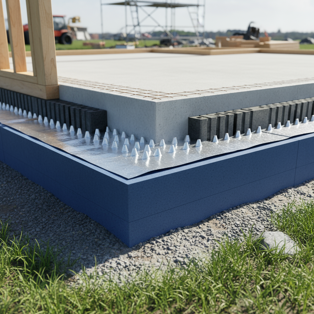 Comment réaliser une dalle en béton isolée avec un réducteur de pont thermique?