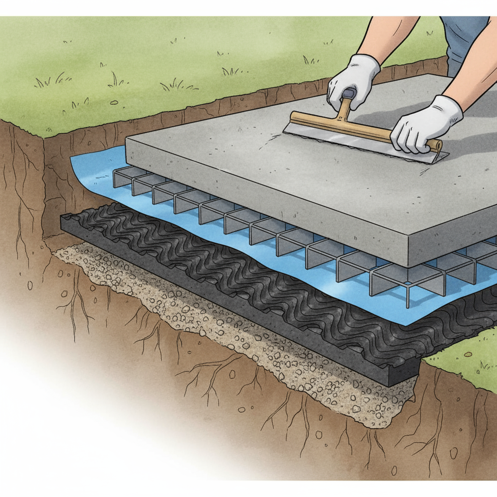 Comment réaliser une isolation phonique sous une dalle en béton?