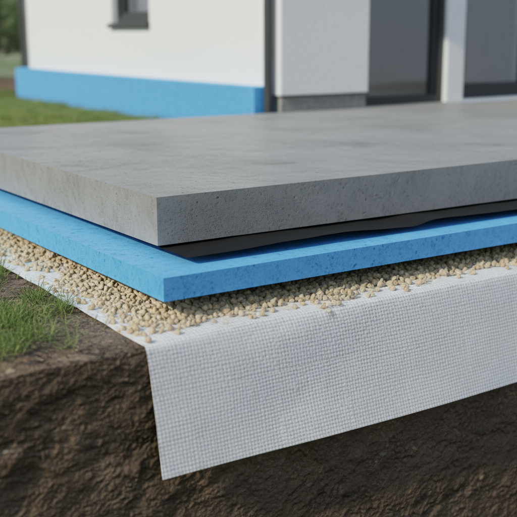 Comment réaliser une isolation thermique efficace sous une dalle en béton?