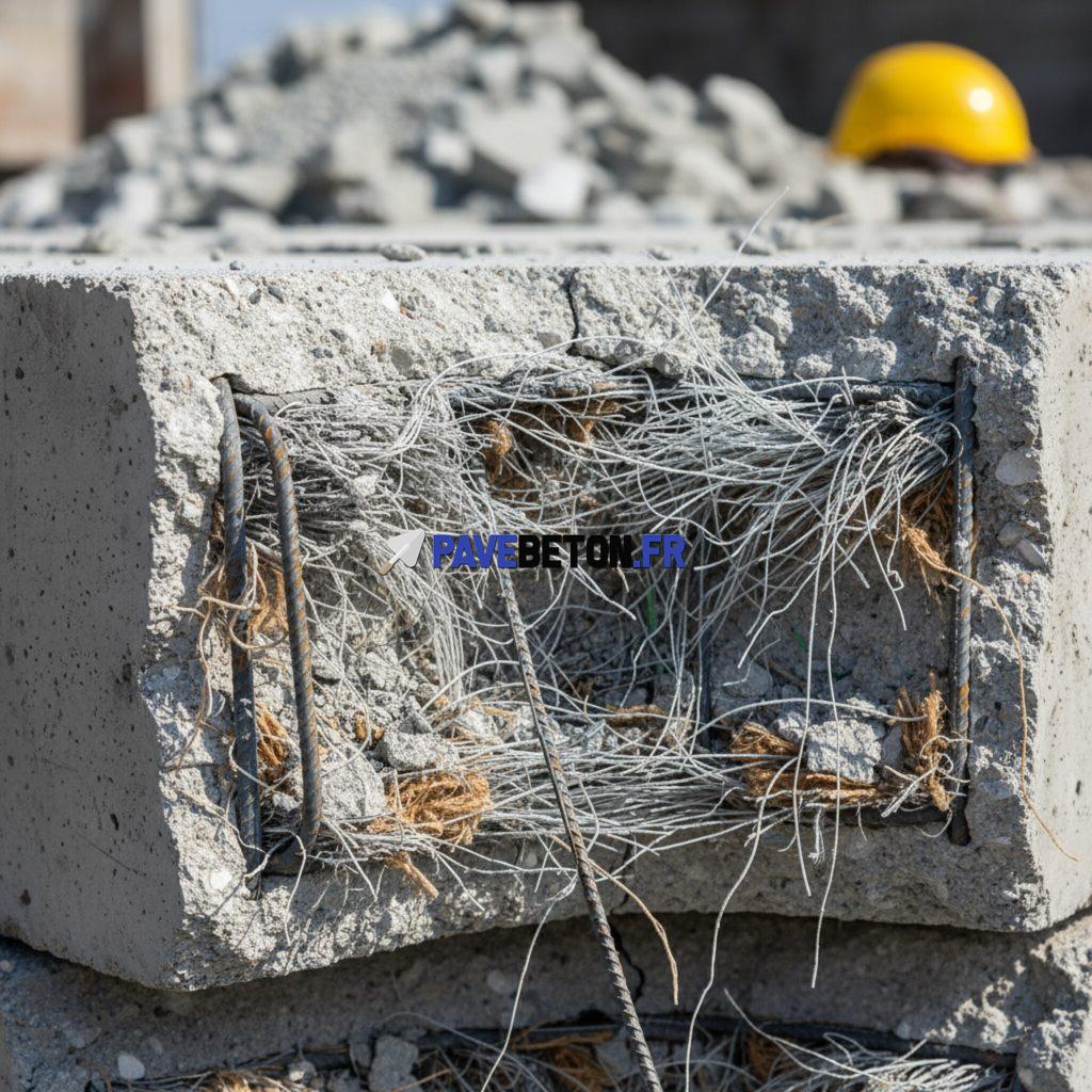 Quel est le rôle des fibres dans un béton fibré?