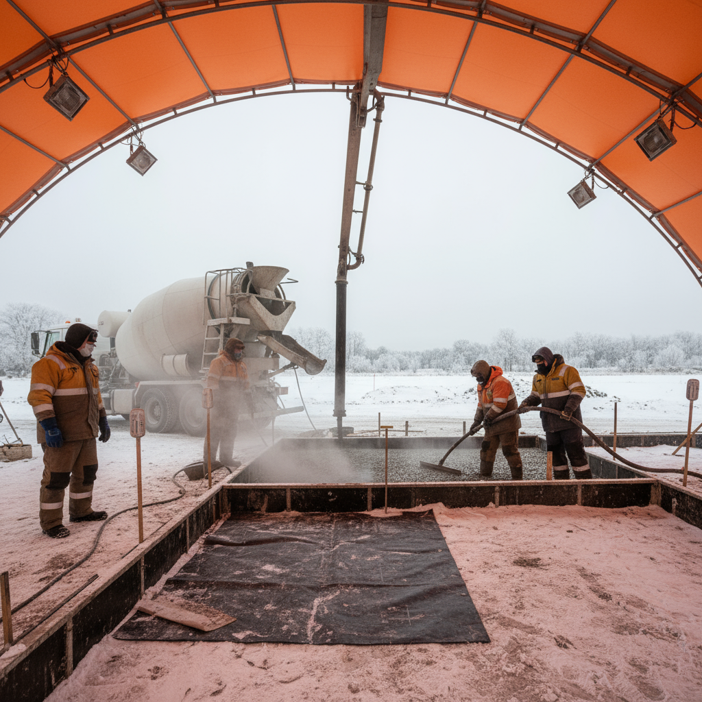 Quelles sont les conditions pour couler un béton en période de gel?