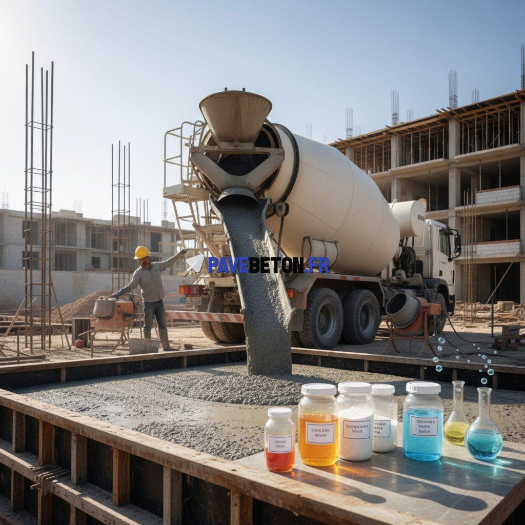 Quels additifs permettent d’améliorer la fluidité du béton?