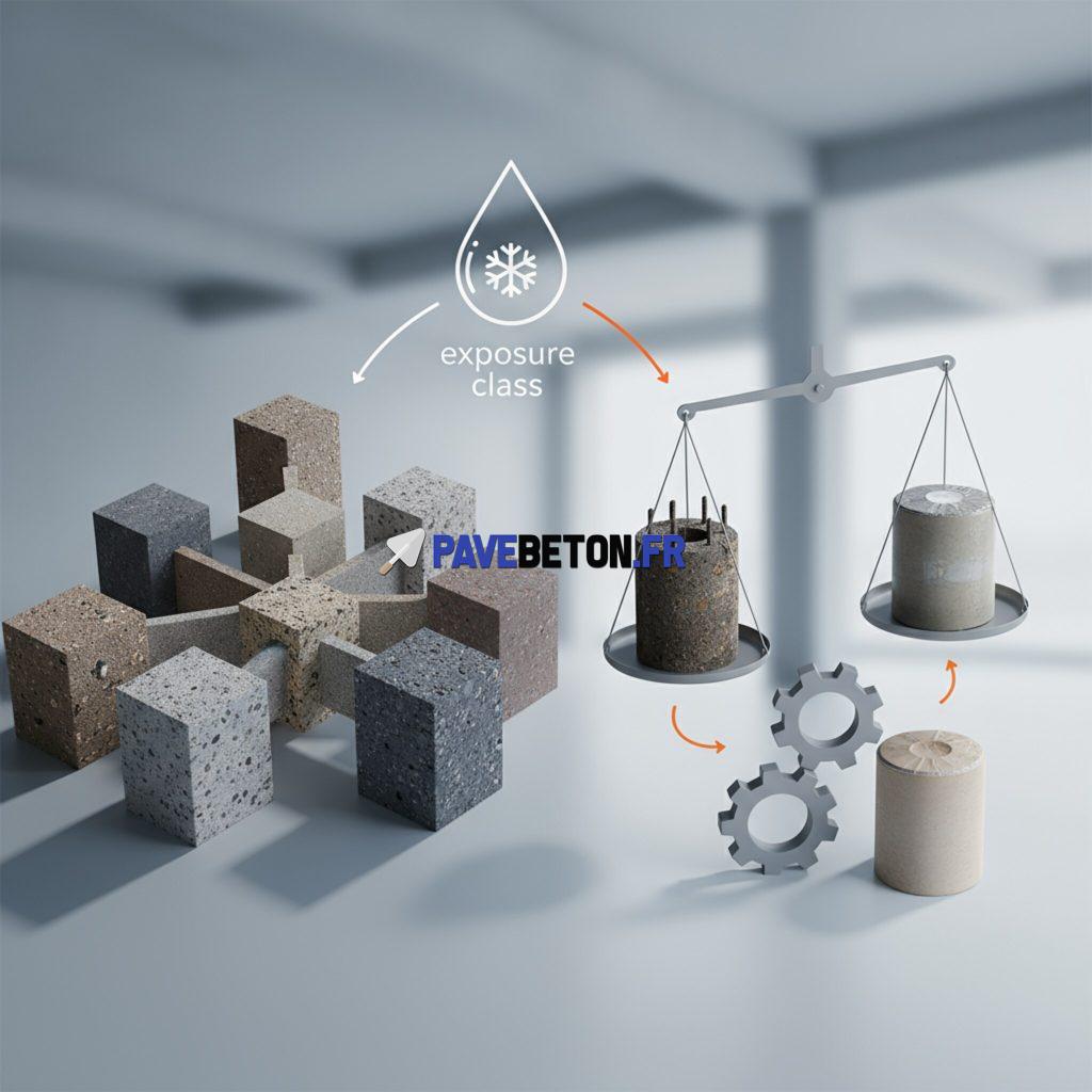 Quels critères pour choisir le type de béton selon la classe d’exposition?