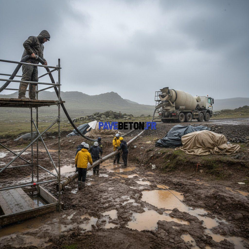 Quels sont les conseils pour livrer du béton dans des conditions difficiles?