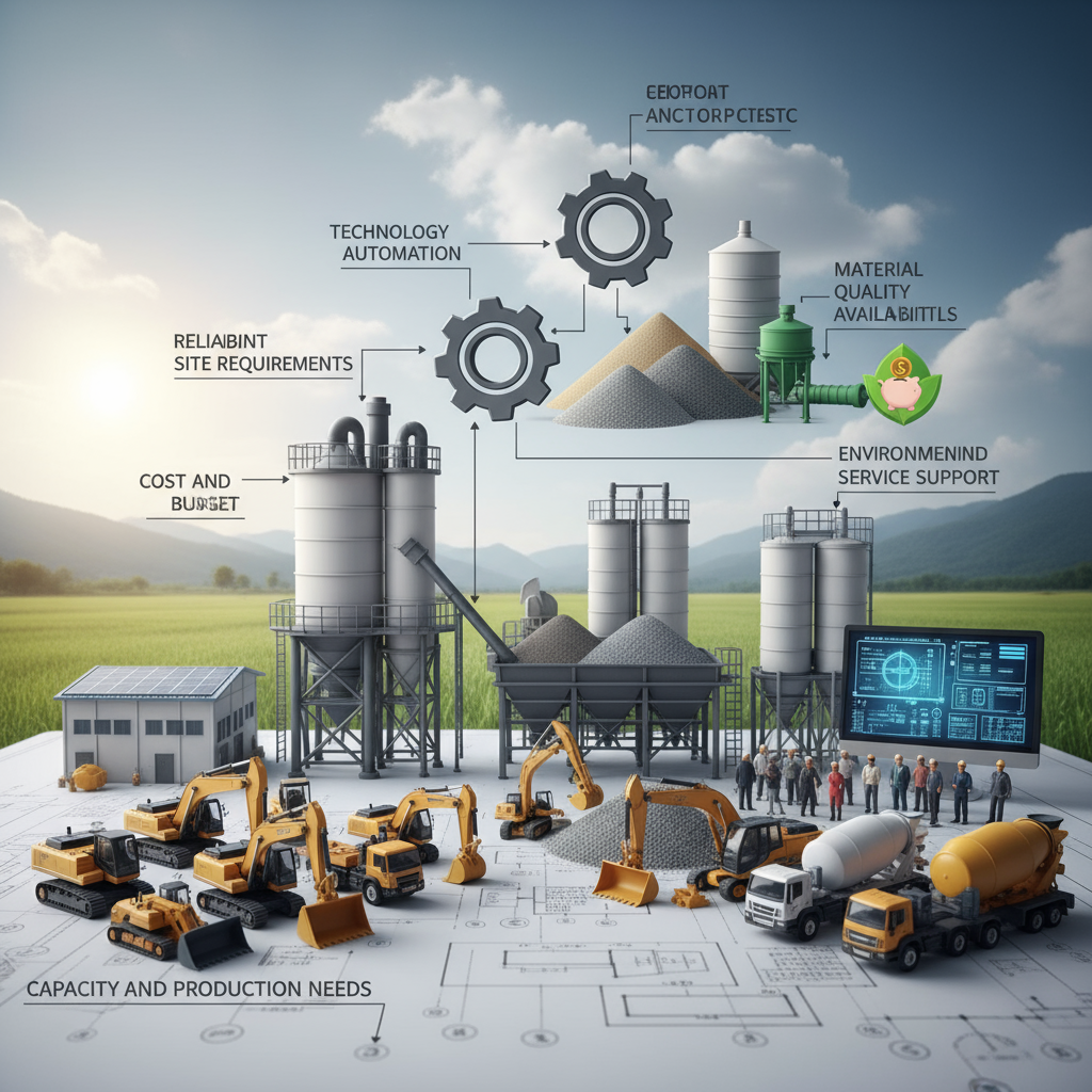 Quels sont les critères de choix pour une centrale à béton?