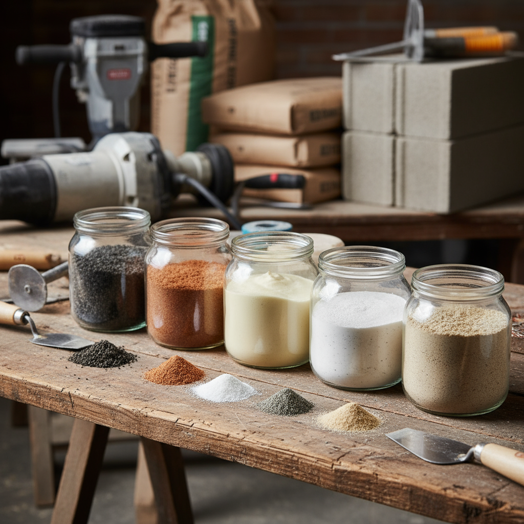 Quels sont les différents types de mortiers utilisés dans la rénovation du béton?