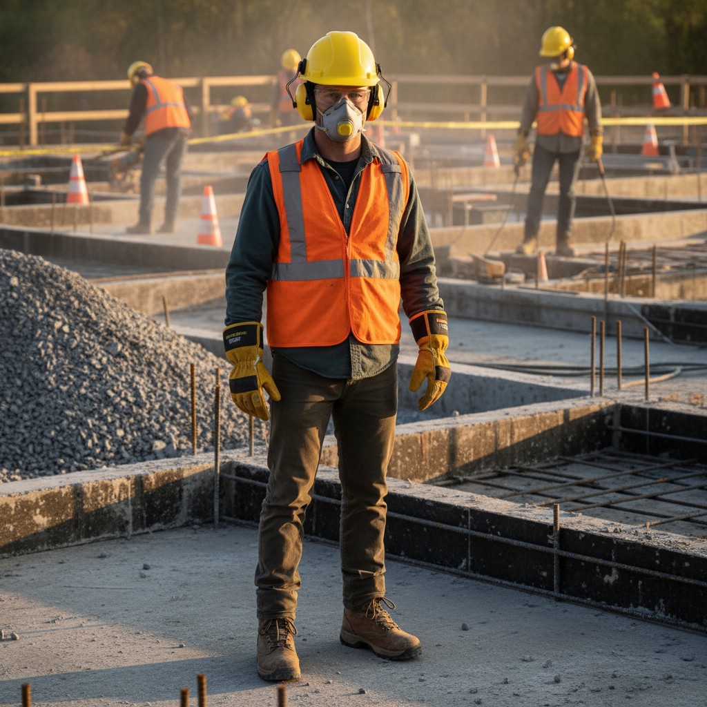 Quels sont les équipements de protection indispensables sur un chantier de béton?