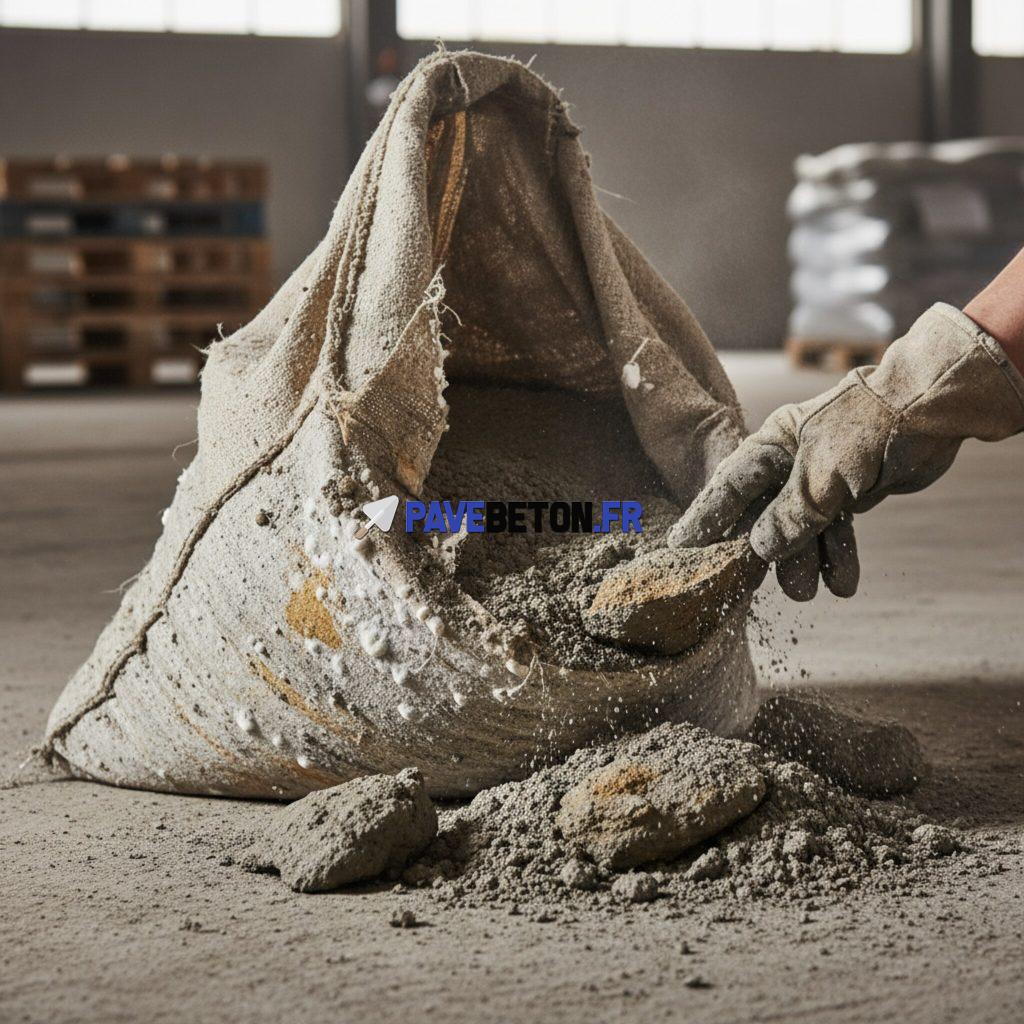 Quels sont les indices de mauvaise qualité du ciment dans un sac?